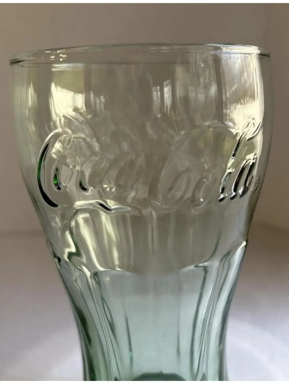 Coca Cola Green Soda Fountain Glass Vintage